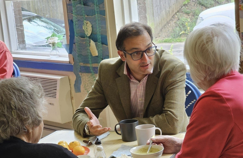 Neil with residents