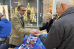 Neil selling poppies