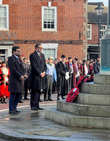 Neil at Remembrance