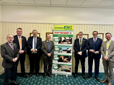 Neil in Parliament with citizenAID